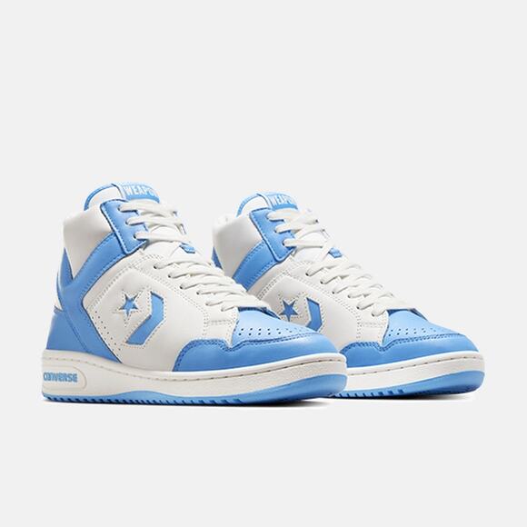Converse Other - CONVERSE WEAPON MEN'S 9.5 MID UNC LARRY BIRD MAGIC JOHNSON NIB A10597C WHT BLUE